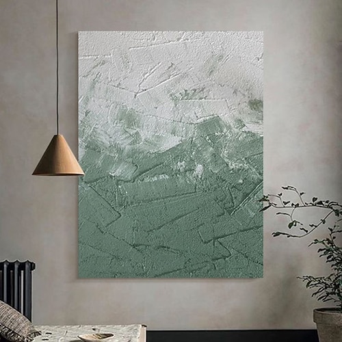 handgefertigtes Ölgemälde auf Leinwand, Wandkunst, Dekoration, einfache abstrakte Textur für die Inneneinrichtung, gespannter Rahmen, hängendes Gemälde/gerolltes rahmenloses, ungedehntes Gemälde Image