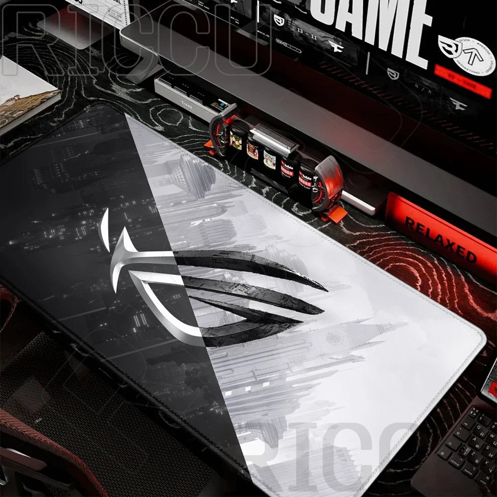 400x900mm A-Asus R-Rog Mause Pad Anime Mouse Mats Gaming Computer XXL Desk interior Mat Carpet Pc Accessories Gamer Mouse Pads
