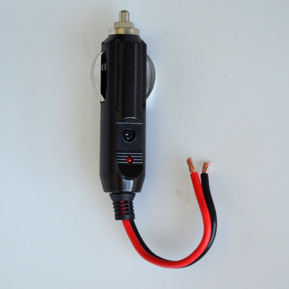 QXNY 12V/24V 1PC oder 3PCS oder 5PCS Zigarettenanzünder Stecker Männlicher Kopf mit Kontrollleuchte Fahrzeug Elektrischer Ladegerät-Adapter Image