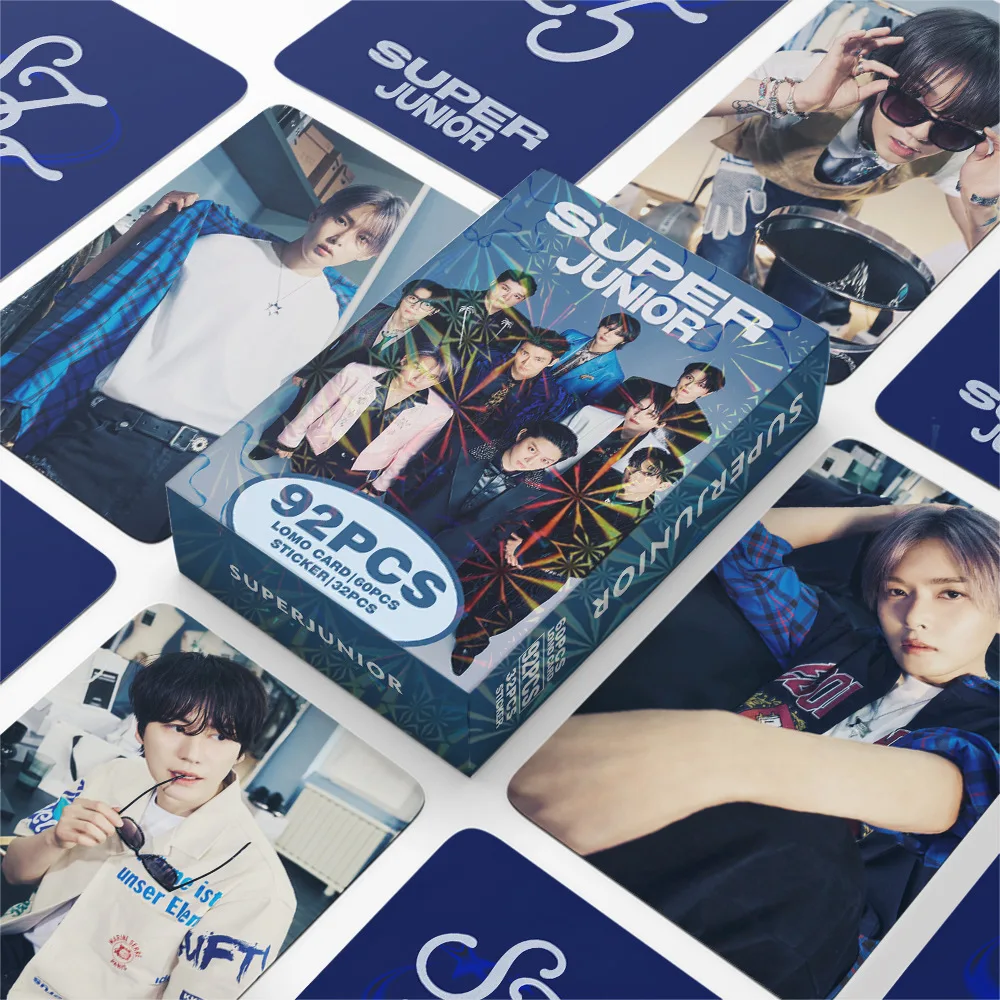 Neue 92-kleine Karten SUPER JUNIOR Merchandise Promi-Postkartensammlung Fotokartenaufkleber LOMO-Karte Großhandel Geburtstagsgeschenk Image