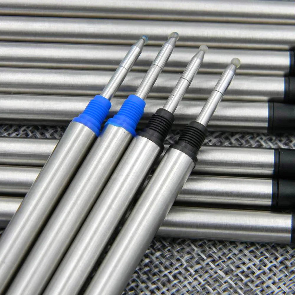 Hohe Qualität, 5 Stück, blau oder 5 Stück, Schwarz, Angebot, spezielle Tintenroller-Tintenminen, Kugelschreibermine, Büro, Schule Image