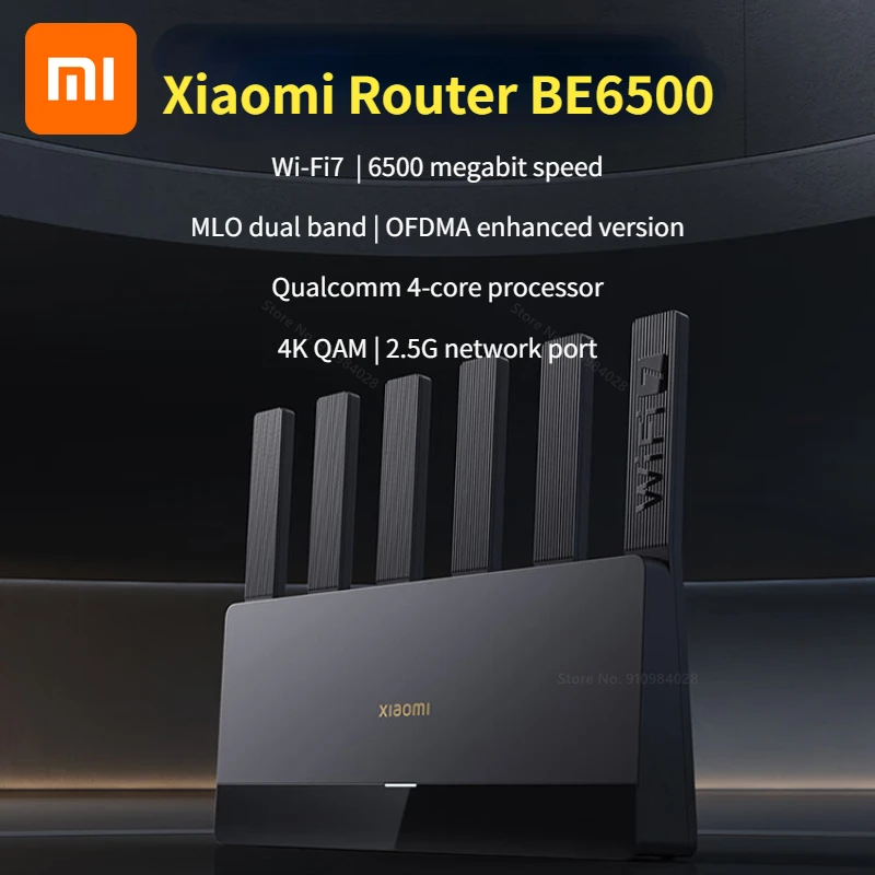 Xiaomi Router BE6500 Wi-Fi 7 4-Core 2,5G Ethernet Port LOT Intelligente Verknüpfung Mesh Networking MLO Dual Bands Mijia APP Steuerung Image