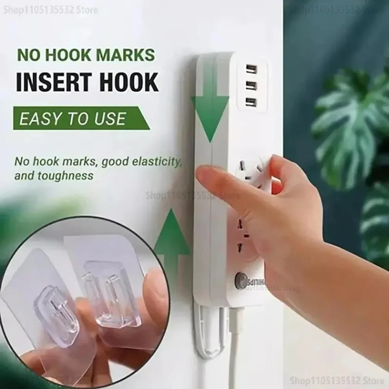 Transparente Mehrzweckhaken, doppelseitig klebende Wandhaken, wasserdichte Kleidung, Hüte, Handtuchhaken, Küche, Bad, Türhaken