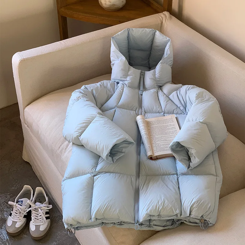 Mid-länge Daunen Baumwolle Mantel Verdicken Neue Grils Kinder Modische Koreanische Lose Beiläufige Solide Komfortable Warme Winter Image