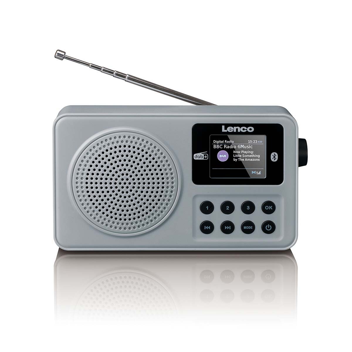 Lenco Tragbares DAB+/FM-Radio mit Bluetooth® und wiederaufladbarem Akku