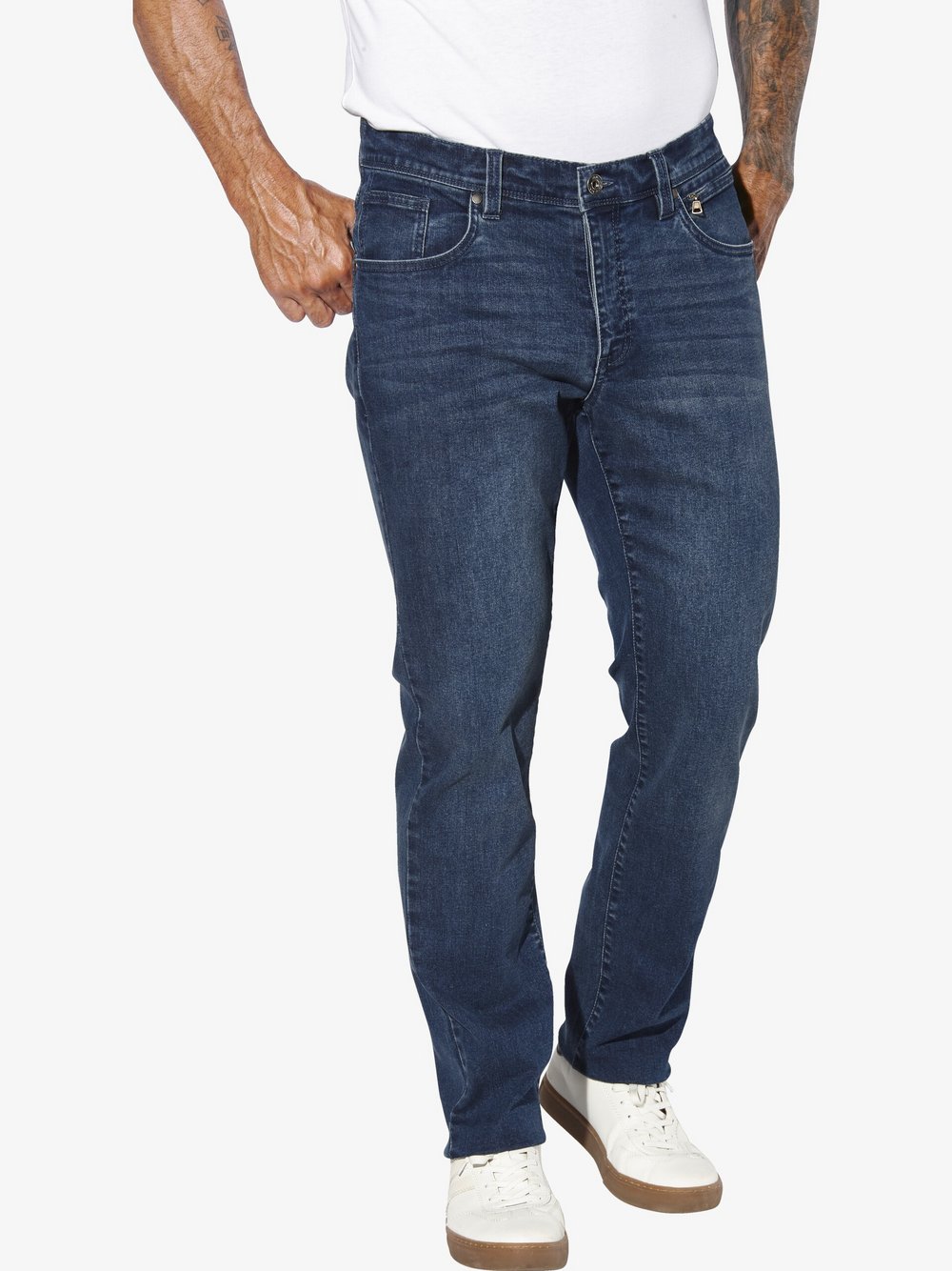Jan Vanderstorm Tiefbundjeans Herren blau, 48-34 Image