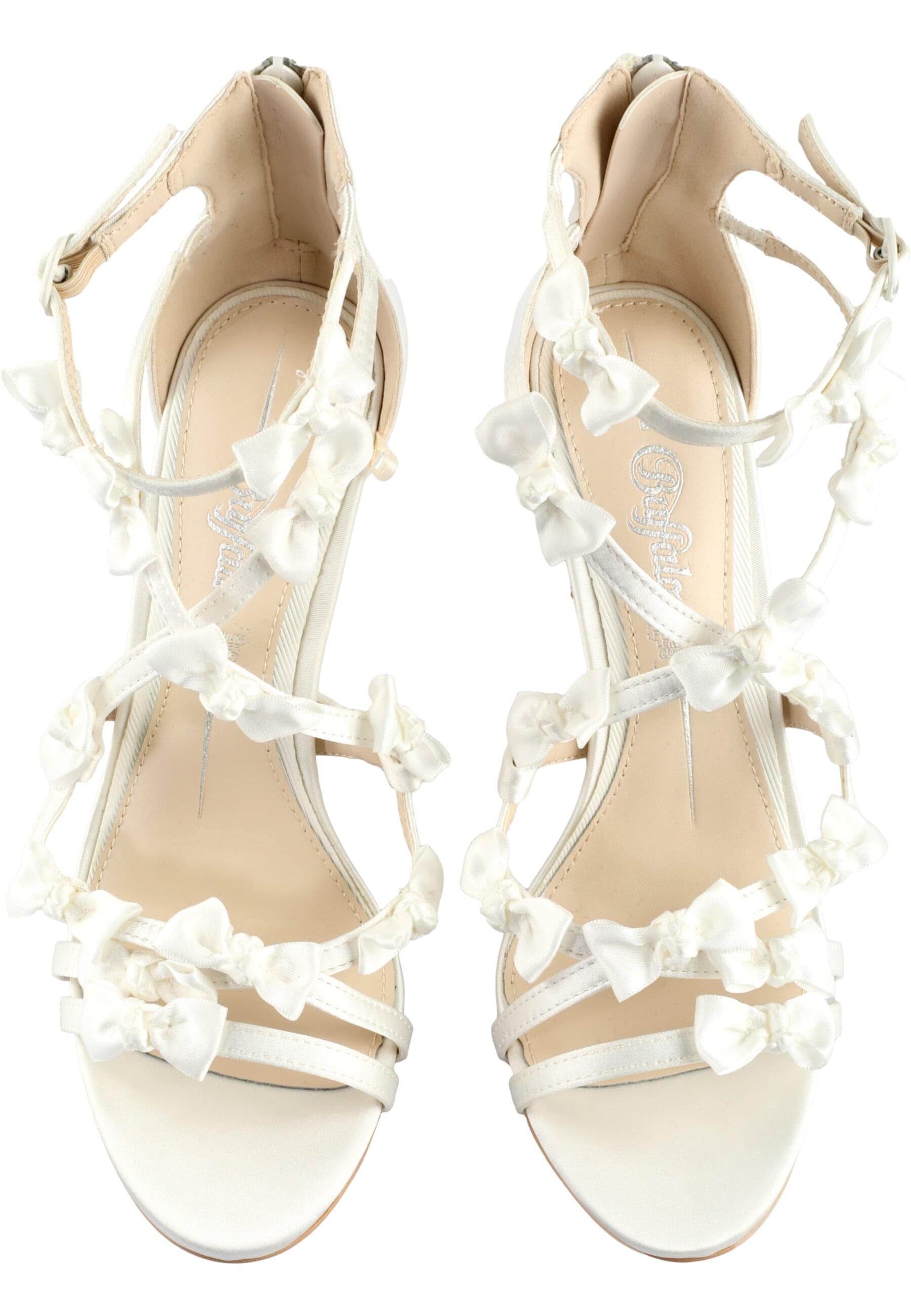 High-Heel-Pumps BUFFALO "Buffalo YANA LB", Damen, Gr. 42, ivory, Textil, unifarben, Schuhe