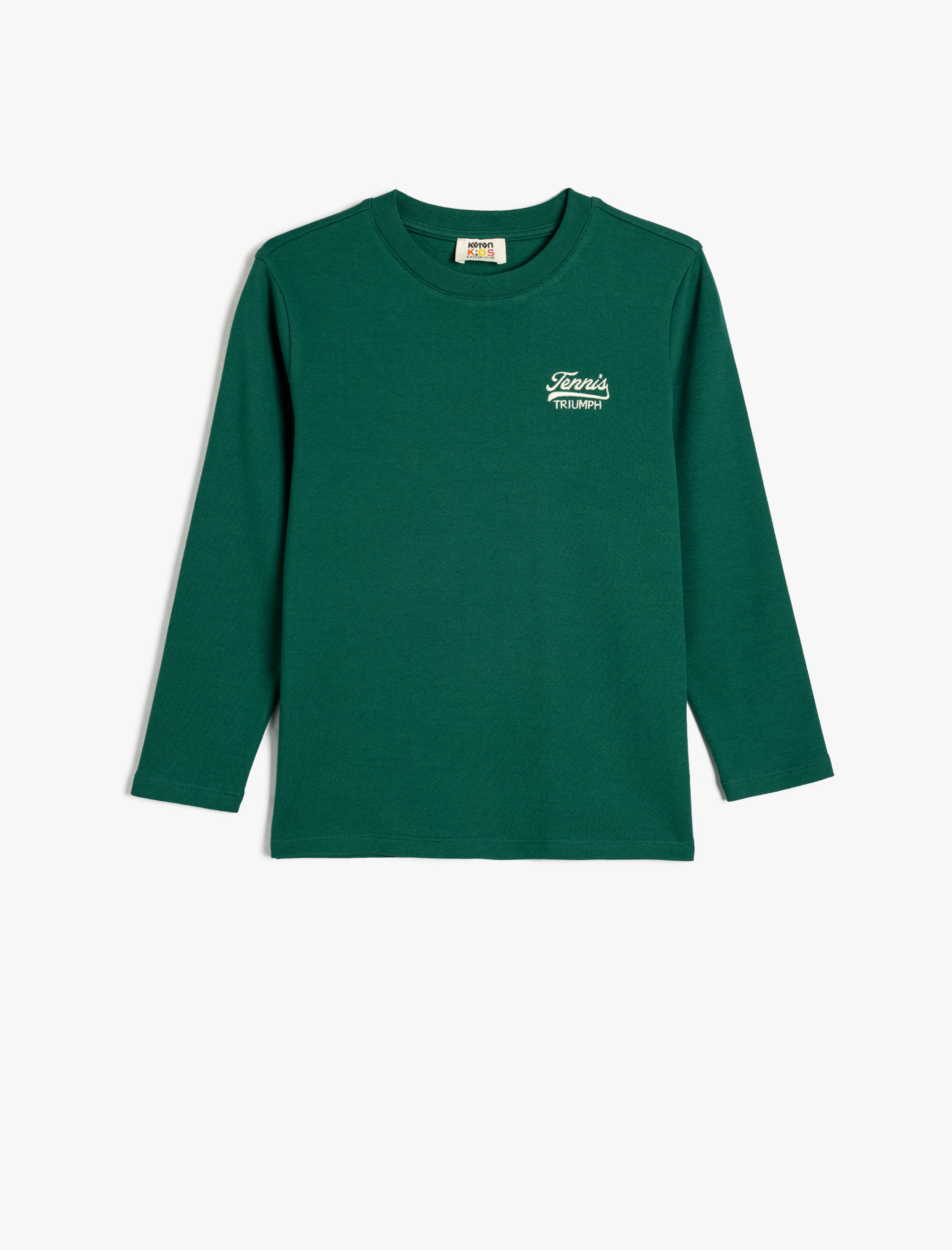 Koton T-shirt Rundhalsausschnitt Langärmelig T-shirt Image