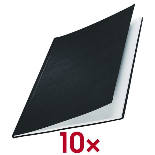 Leitz Buchbindemappen »impressBIND Hard Cover« A4 36 bis 70 Blatt 10 Stück schwarz Image