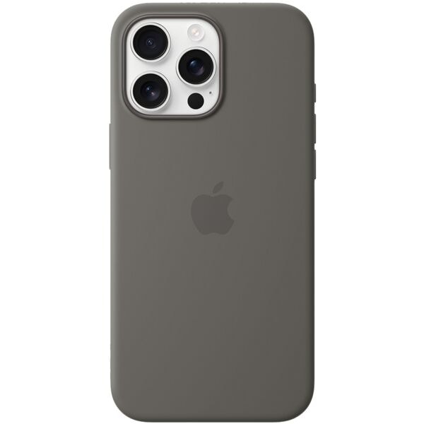 Apple Smartphone-Hülle mit MagSafe »Silikon Case« iPhone 16 Pro Max steingrau grau Image