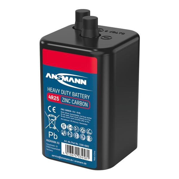 Ansmann 15x Batterien »4R25« Blockbatterie / 6V 9000 mAh Image