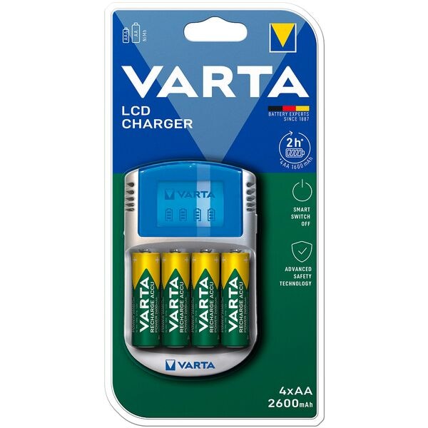 Varta Akku-Ladegerät inkl. Akkus LCD CHARGER Image