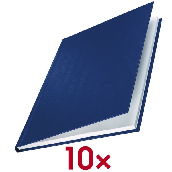 Leitz Buchbindemappen »impressBIND Hard Cover« A4 246 bis 280 Blatt 10 Stück blau Image
