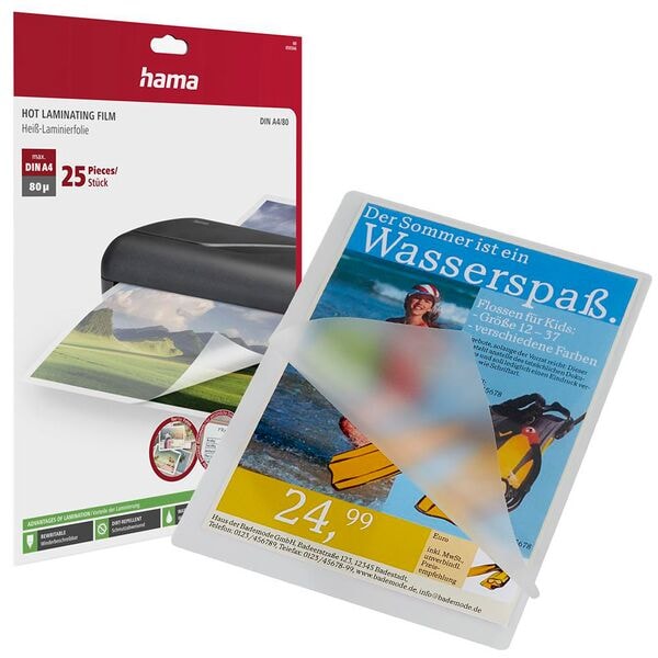 Hama 25x Laminierfolien 80 µm transparent Image