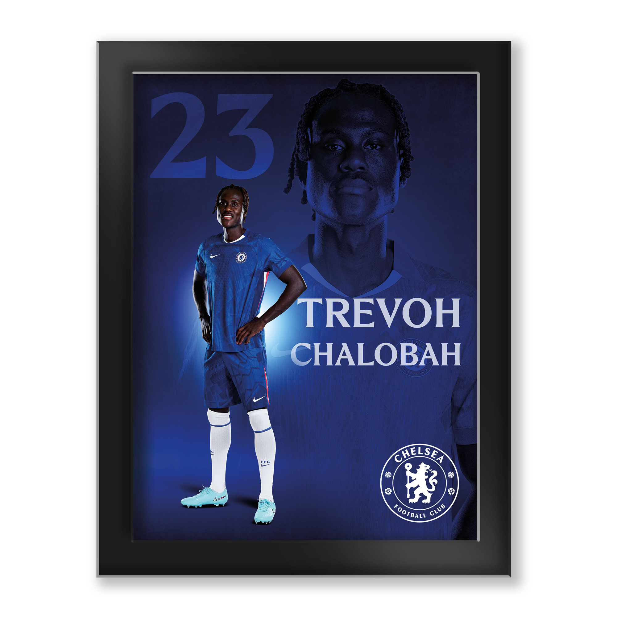 Chelsea Trevoh Chalobah 2025-26 Hartglasrahmen – 6 x 8 Image