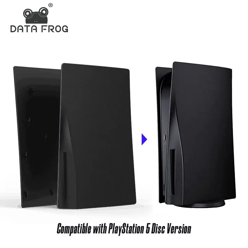DATA FROG Replacement Plate Compatible with PlayStation 5 Disc Version Protective Hard Case Faceplate Shell For PS5