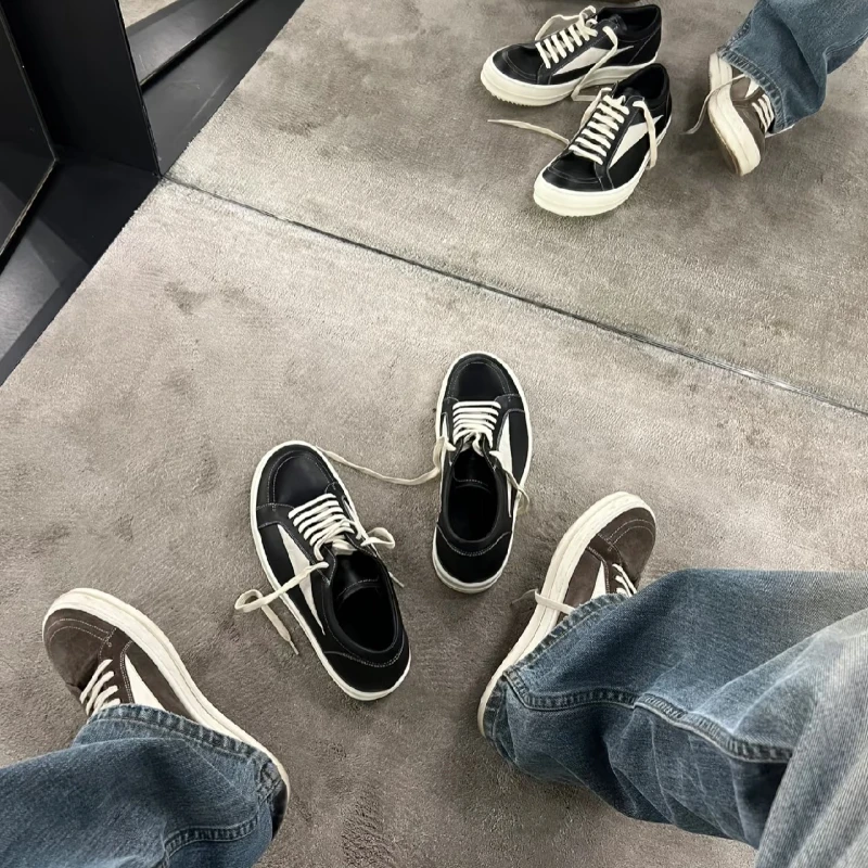 Rick Outdoor Herren Low Top Freizeitschuhe Sommer Atmungsaktive Damen Dicke Sohle Erhöhen RO Designer Flache Turnschuhe Große Größe 36-44