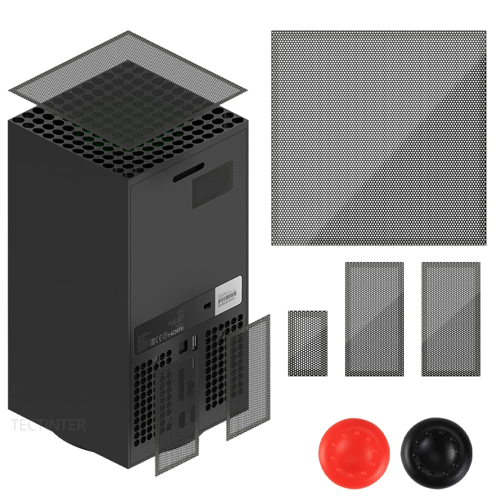 Anti Dust Filter Net For Xbox Series X Console Dustproof Mesh Cover Thumbstick Grip Caps For Xbox Series X Accessories