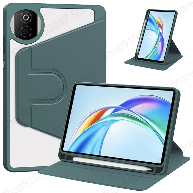 Für Honor Pad X7 Tablet Fall 360 Rotierenden Acryl Stand Abdeckung Für Honor Pad X7 8,7 zoll Fall mit Bleistift halter Image
