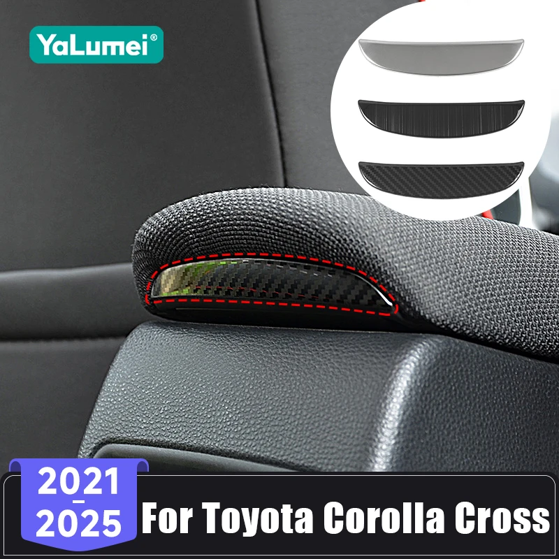 Für Toyota Corolla Cross XG10 Hybrid 2021 2022 2023 2024 2025 Edelstahl Auto Hinten Konsole Armlehne Garnieren Aufkleber trim Streifen Image