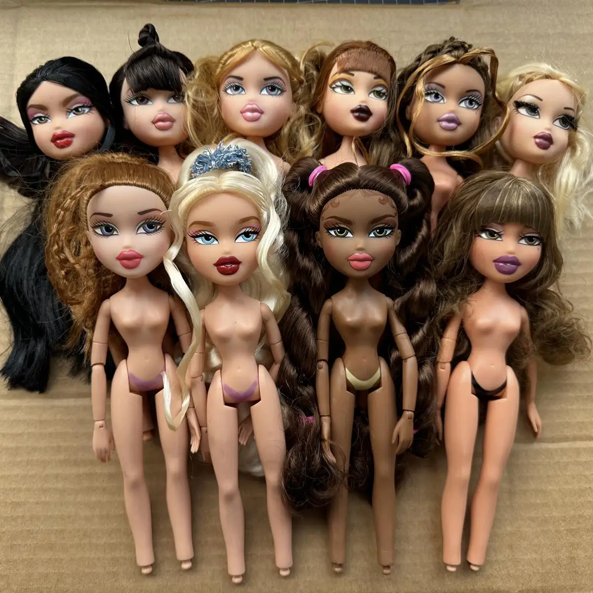 2001 Version Original Brazz Puppe Multi-Gelenke Bewegliche Vintage Seltene Gesicht Puppe Köpfe Puppe Schuhe DIY Spielzeug Zubehör