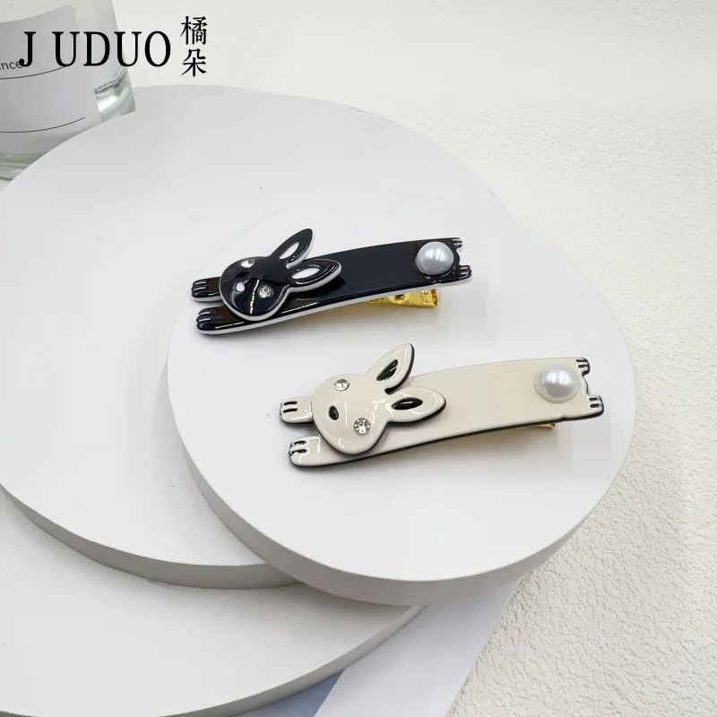 1pc Neue Kaninchen Haar Clips Unsichtbare Haar Clips für Pony und Seiten frauen Entenschnabel Haar Zubehör Ein-reihige Haar Clips Image