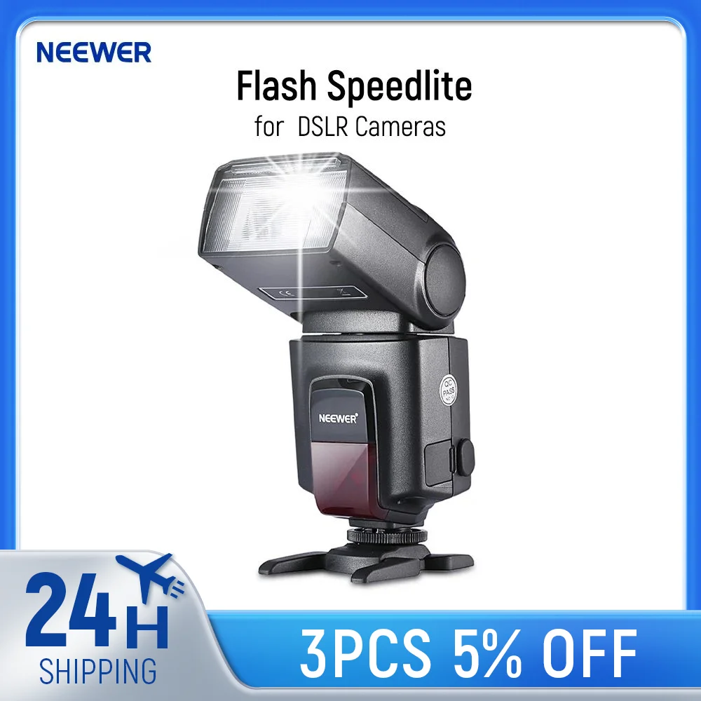 Neewer TT560 Blitz-Speedlite für Canon Sony Nikon Panasonic Olympus Pentax und andere DSLR-Kameras, Digitalkamera-Blitzgerät Image