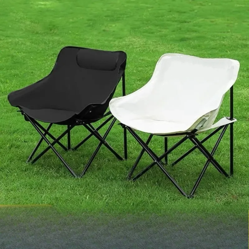Outdoor-Camping-Klappstuhl, tragbarer Mondstuhl, Lazy Chair, Outdoor-Stuhl, Regiestuhl, Strandstuhl, Standstuhl