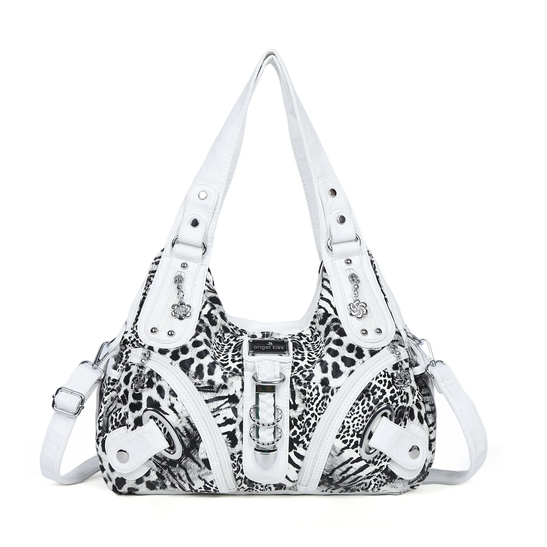 Borse da Donna Versatili, Borsa a Spalla Leopardata, Borsa a Mano, Borsa a Tracolla Fashion, Borsa a Tracolla a Sacchetto, Borsa Grande a Spalla, Borsa Tote, Borsetta
