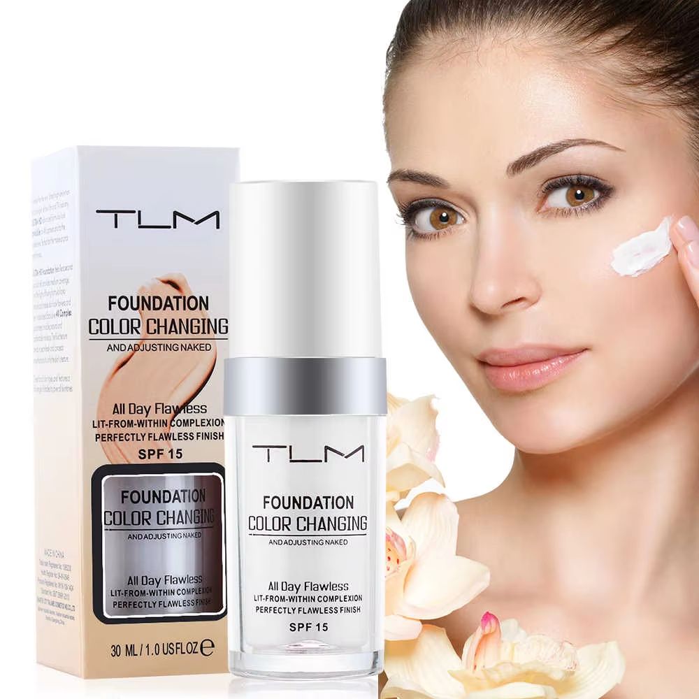 TLM Color Changing Foundation Magic Liquid Makeup Base Soft Matte Long Lasting Hydration TLM Color Changing Foundation Magic Liquid Makeup Base Soft Matte Long Lasting Hydration