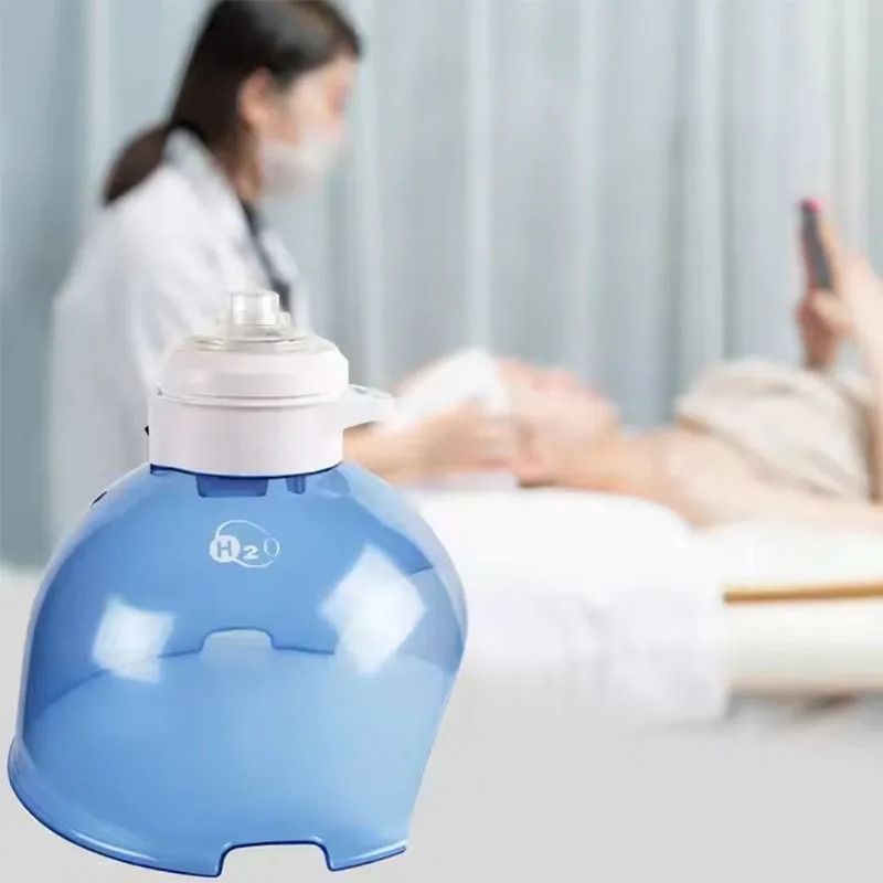 Standing Hydrogen Oxygen Mask With Red And Blue Light Beauty Equipment Oxygen Jet Facial Care Machine 110 V