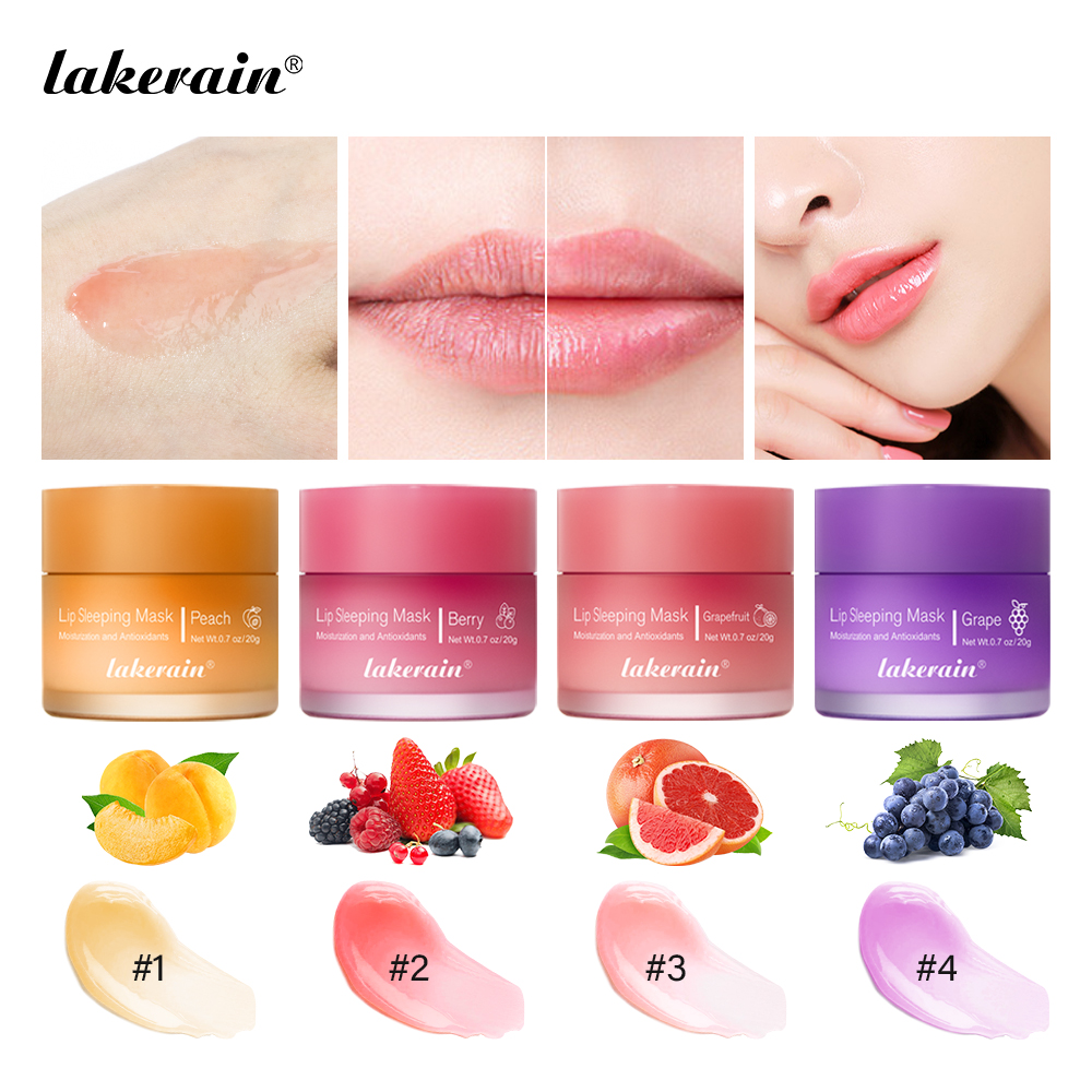 Moisturizing Lip Mask, Night Sleeping Lips Care, Maintenance Fades Lip Lines, Relieves Lipitis, Hydrate And Renew 04 Grape