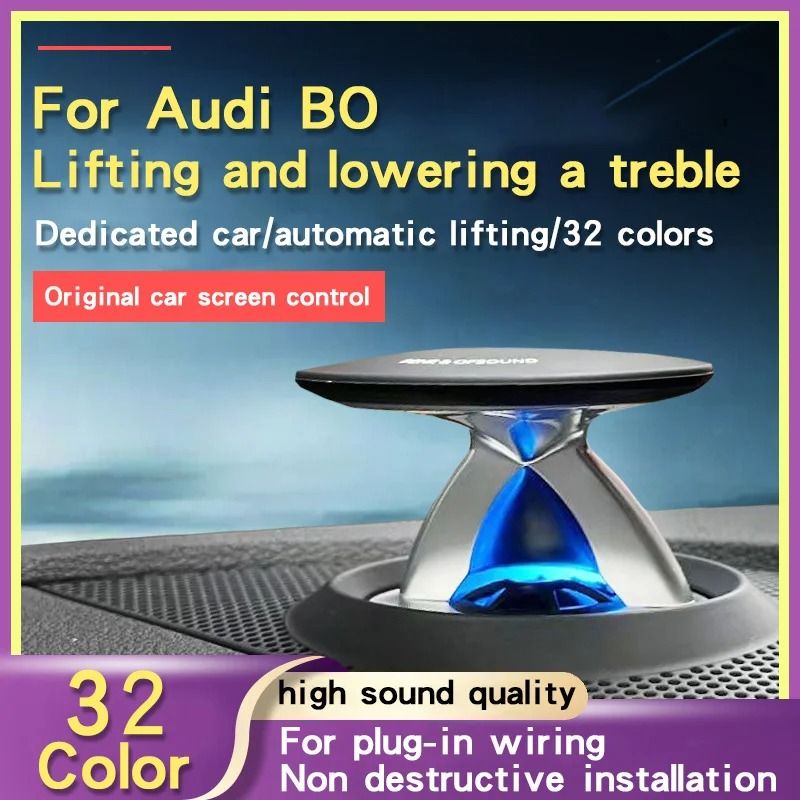 LED Lifting Tweeter Speaker With 32 Color Modes For Audi for A6 A7 2019 2024 after Market Light