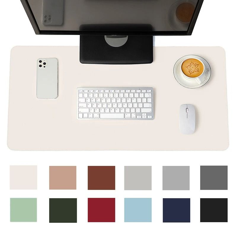 Waterproof PU Suede Mouse Pad And Desk Mat brown 70 X 35 Cm