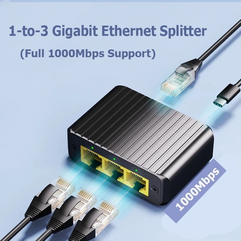 Gigabit 4 Port Ethernet Network Switch 1000 Mbps For Home And Office Gigabit 4 Port Ethernet Network Switch 1000 Mbps For Home And Office