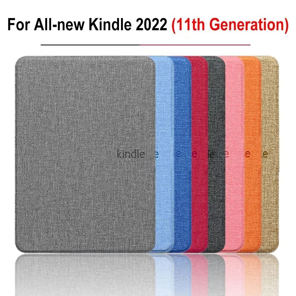 Fabric Magnetic Smart Case For Kindle 6 Inch orange