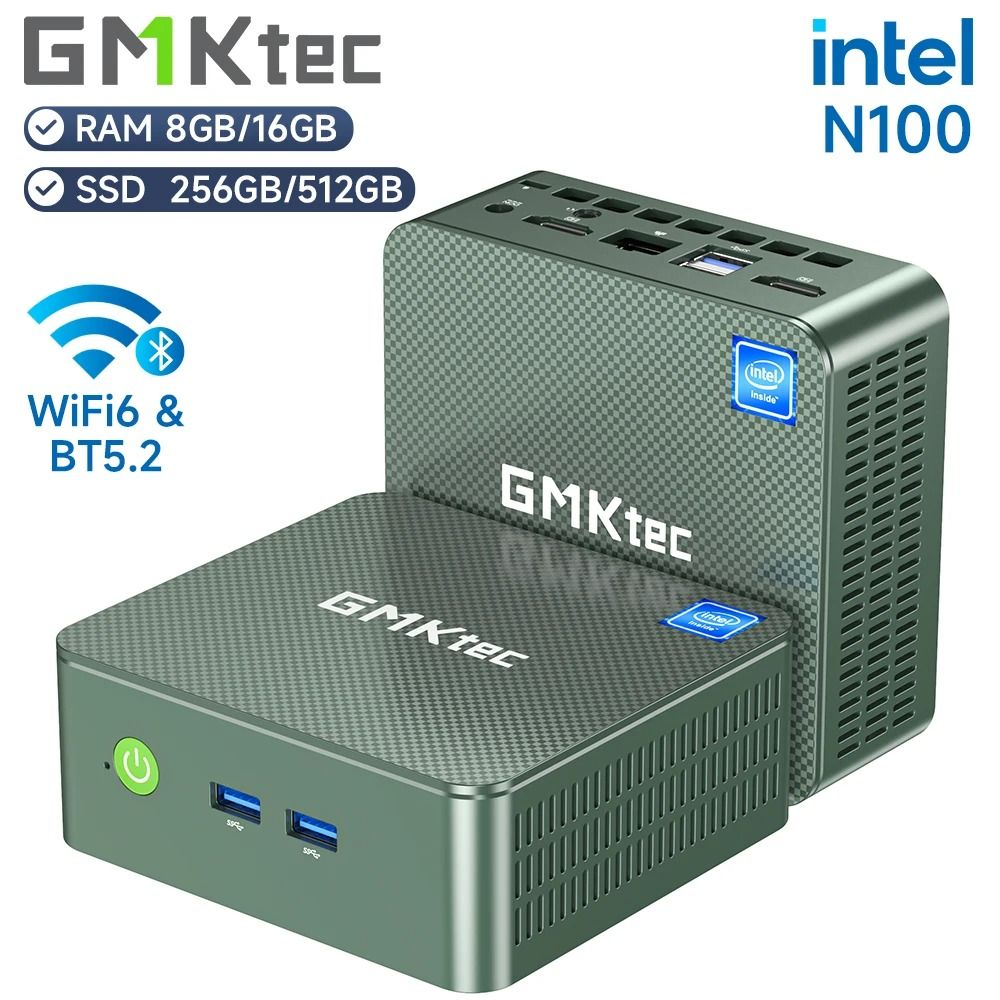 GMKtec G3 Mini PC Intel Alder Lake N100 Windows 11 Pro With DDR4 RAM And PCIe SSD 16 Gb Ram 512 Gb Rom