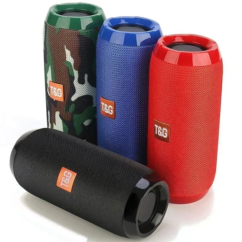 Portable Waterproof Bluetooth Speaker With FM And TF Card sky Blue 1200mah