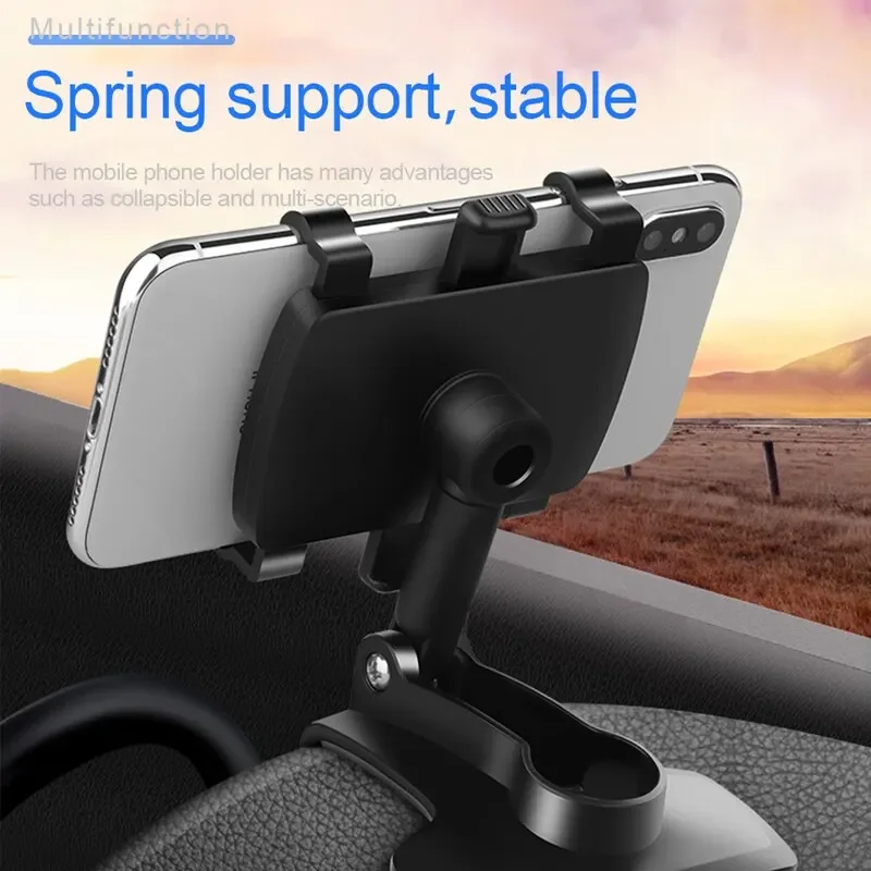 Universal Car Smartphone Bracket, Dashboard Phone Holder, Free Degree Rotation Mount, Rubber Grip Navigation Phone Mount Universal Car Smartphone Bracket, Dashboard Phone Holder, Free Degree Rotation Mount, Rubber Grip Navigation Phone Mount