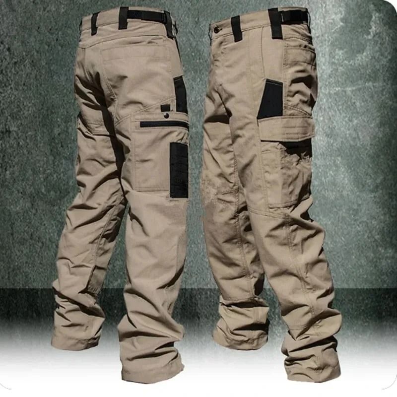Mens Tactical Waterproof Cargo Pants Outdoor Multi Pocket Combat Trousers e s
