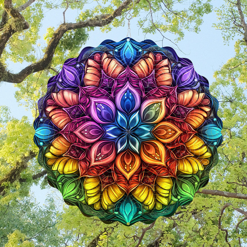 3D Color Wind Spinner, Outdoor Garden Yard Hanging Decor, And Indoor Wind Chimes Catcher flower 18