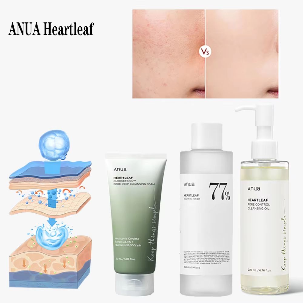 ANUA Heartleaf 77% Toner Soothing Oil Control And Pore Refining K Beauty Essence a 02 03