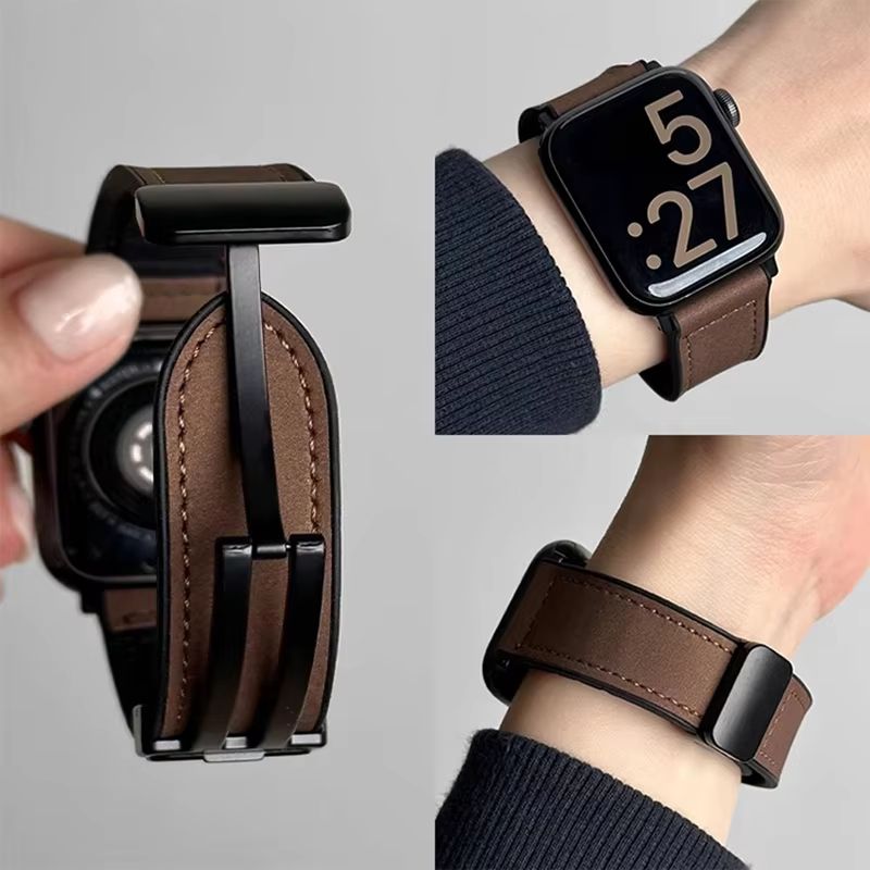 Luxury Leather Silicone Band For Apple Watch Ultra 10 9 8 SE Men's Hybrid Bracelet Strap For IWatch 42mm 44mm 45mm 46m creamy white 44 45 46 49mm 42mm