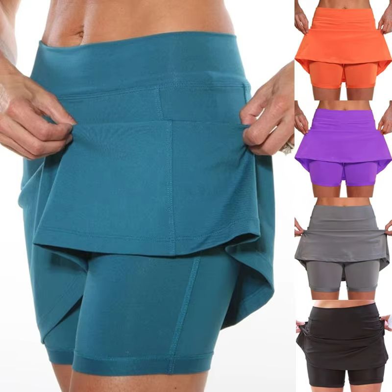 ActiveEase Women's Sports Skort Breathable Golf & Tennis Skort With Pockets orange 3xl