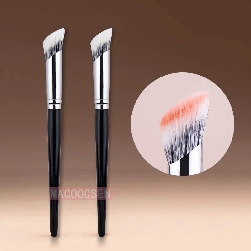 Angled Blush Brush Duo Fiber Goat Hair Stippling Diffusion Powder Liquid Blusher Makeup Brush Beauty Tool Angled Blush Brush Duo Fiber Goat Hair Stippling Diffusion Powder Liquid Blusher Makeup Brush Beauty Tool