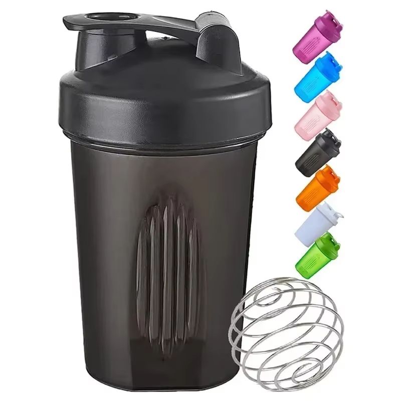 Sports Protein Shaker Bottle Leak Proof 400ML Mixer Cup For Gym, Fitness, And Outdoor Hydration blue