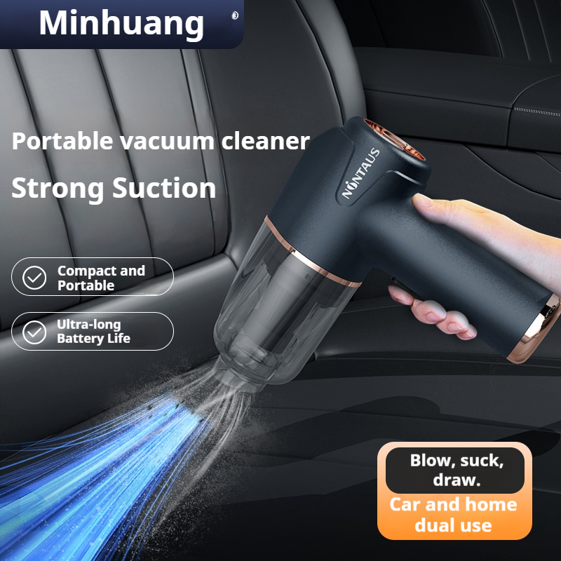 Cordless Car Vacuum Cleaner, 60W Strong Suction 3 In 1 Blow Suck Vacuum, Portable Handheld For Car Home Pet Hair Cordless Car Vacuum Cleaner, 60W Strong Suction 3 In 1 Blow Suck Vacuum, Portable Handheld For Car Home Pet Hair