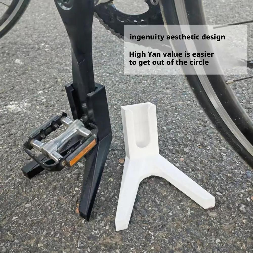 Heavy Duty Bicycle Kickstand For Mountain Bike,Tool Free Installation Adjustable Side Stand For Stable Parking,Road Bike white
