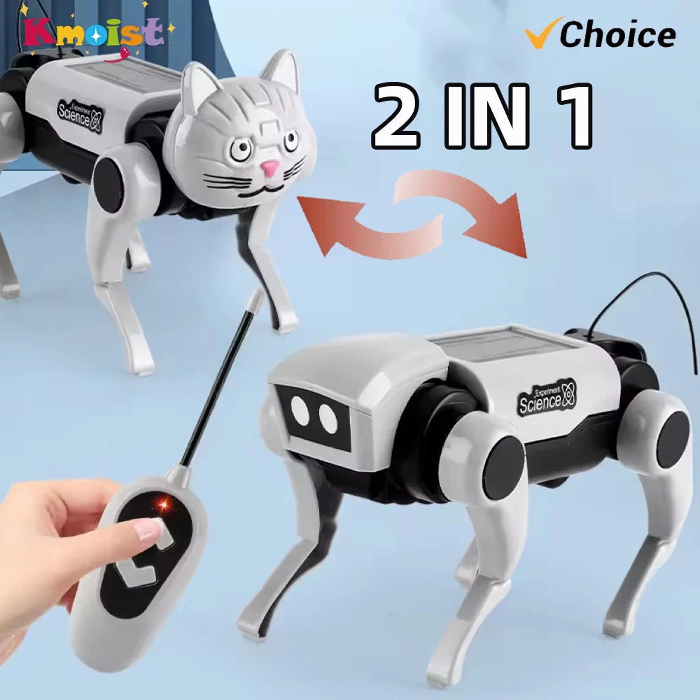 Interactive RC Robot Dog, Remote Control Electric Toy With DIY Assembly, Fun STEM Learning Gift For Boys & Children Interactive RC Robot Dog, Remote Control Electric Toy With DIY Assembly, Fun STEM Learning Gift For Boys & Children
