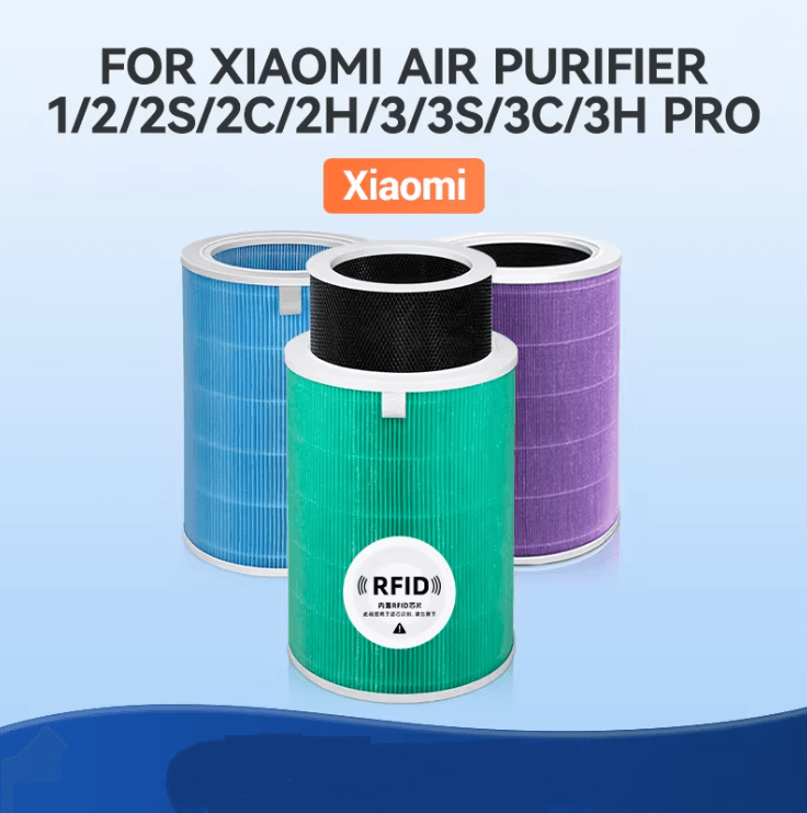 Air Filter Replacement For Xiaomi Mi Air Purifier HEPA And Carbon Filter Compatible Models green